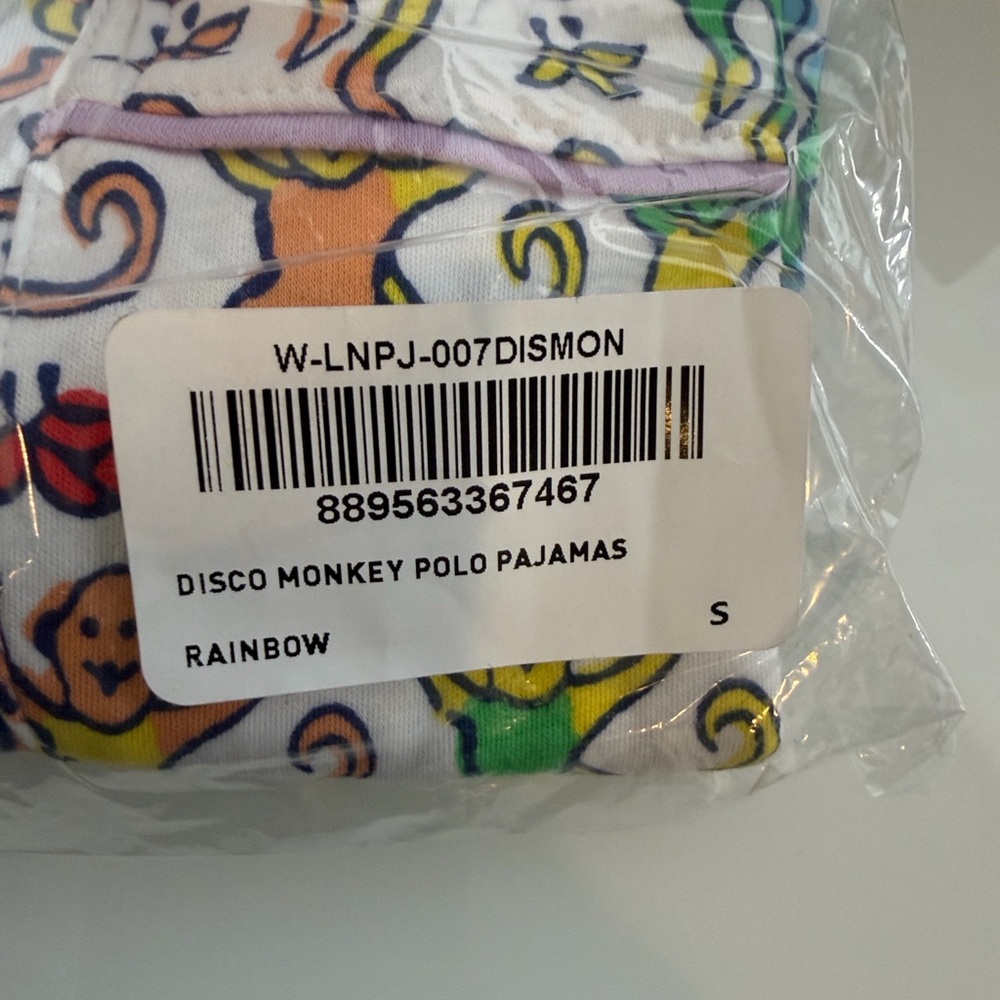 Roller Rabbit Multicolor Monkey Print Pajama Set - Picture 5 of 8